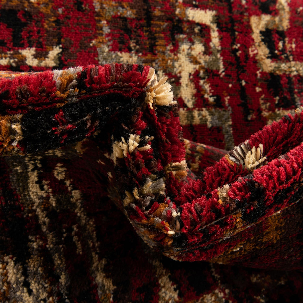 Neptune Elegance Collection Area Rug -  Proteus Rectangle Burgundy  lifestyle 14