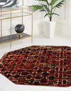 Neptune Elegance Collection Area Rug -  Proteus Octagon Burgundy  lifestyle 50
