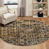Neptune Elegance Collection Area Rug -  Proteus Round Blue  lifestyle 127