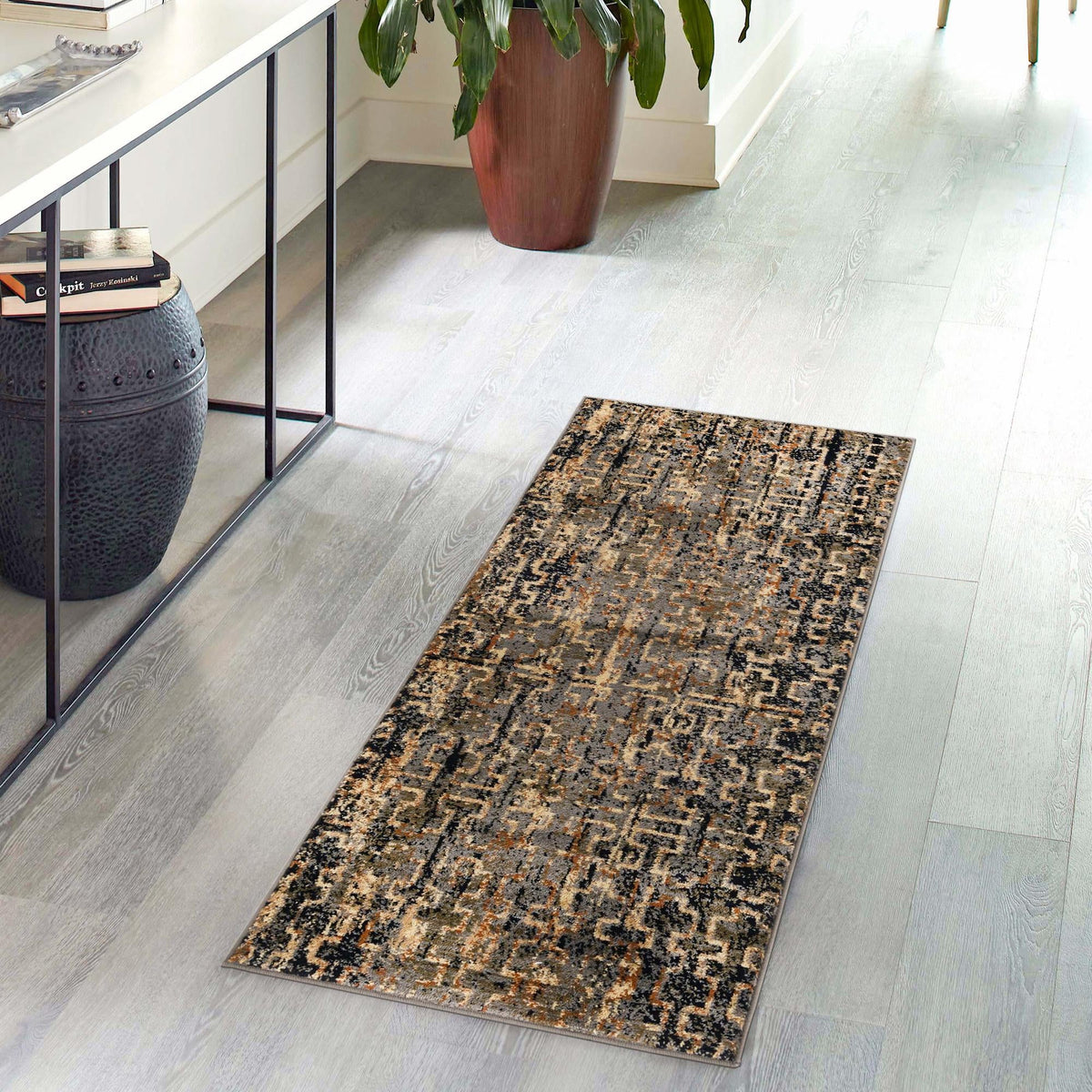 Neptune Elegance Collection Area Rug -  Proteus Runner Blue  lifestyle 128