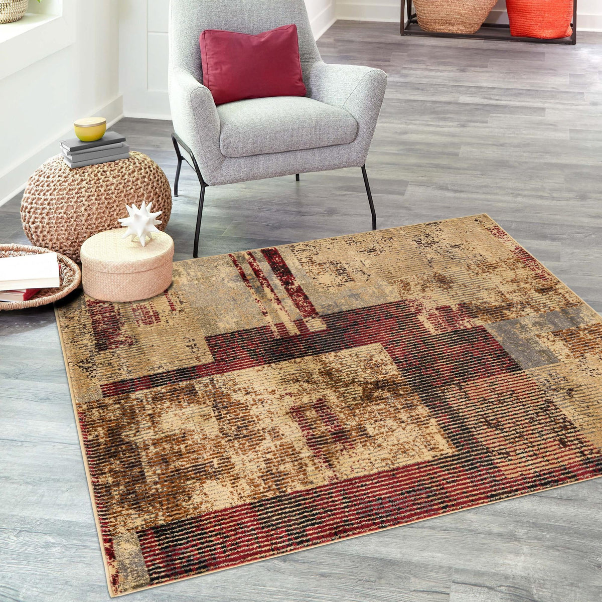 Neptune Elegance Collection Area Rug -  Despina Square Multi  lifestyle 68