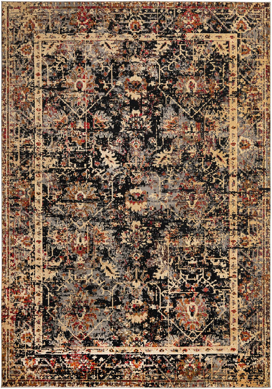 Neptune Elegance Collection Area Rug -  Galatea (Black) Rectangle Black Main