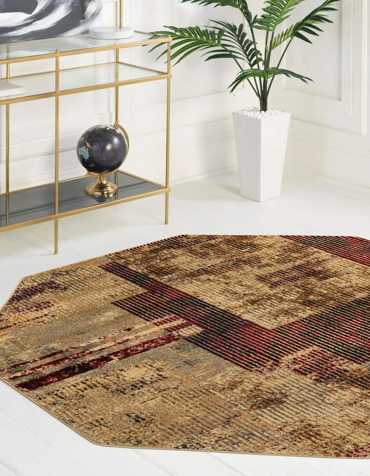 Neptune Elegance Collection Area Rug -  Despina Octagon Multi  lifestyle 22