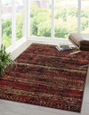 Neptune Elegance Collection Area Rug -  Nereid Rectangle Burgundy  lifestyle 6