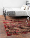 Neptune Elegance Collection Area Rug -  Nereid Square Burgundy  lifestyle 67