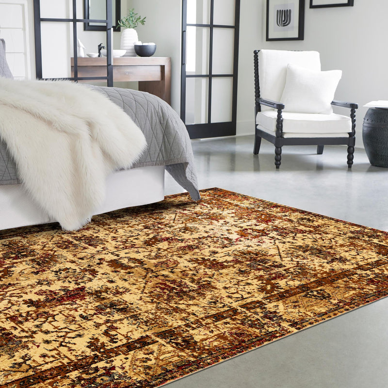 Neptune Elegance Collection Area Rug -  Galatea (Beige Cream) Rectangle Beige Cream  lifestyle 10