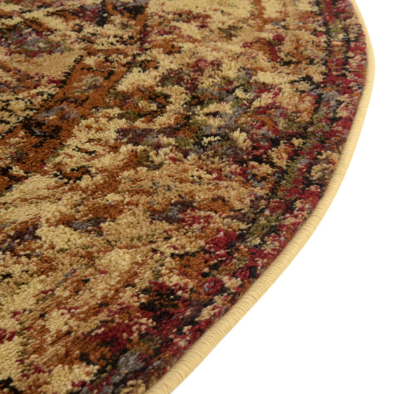 Neptune Elegance Collection Area Rug -  Galatea (Beige Cream) Round Beige Cream  lifestyle 32