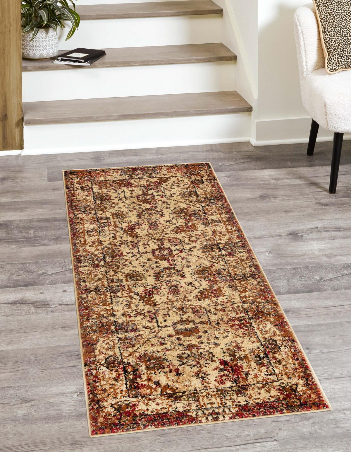 Neptune Elegance Collection Area Rug -  Galatea (Beige Cream) Runner Beige Cream  lifestyle 18