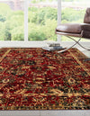 Neptune Elegance Collection Area Rug -  Galatea (Burgundy) Rectangle Burgundy  lifestyle 3