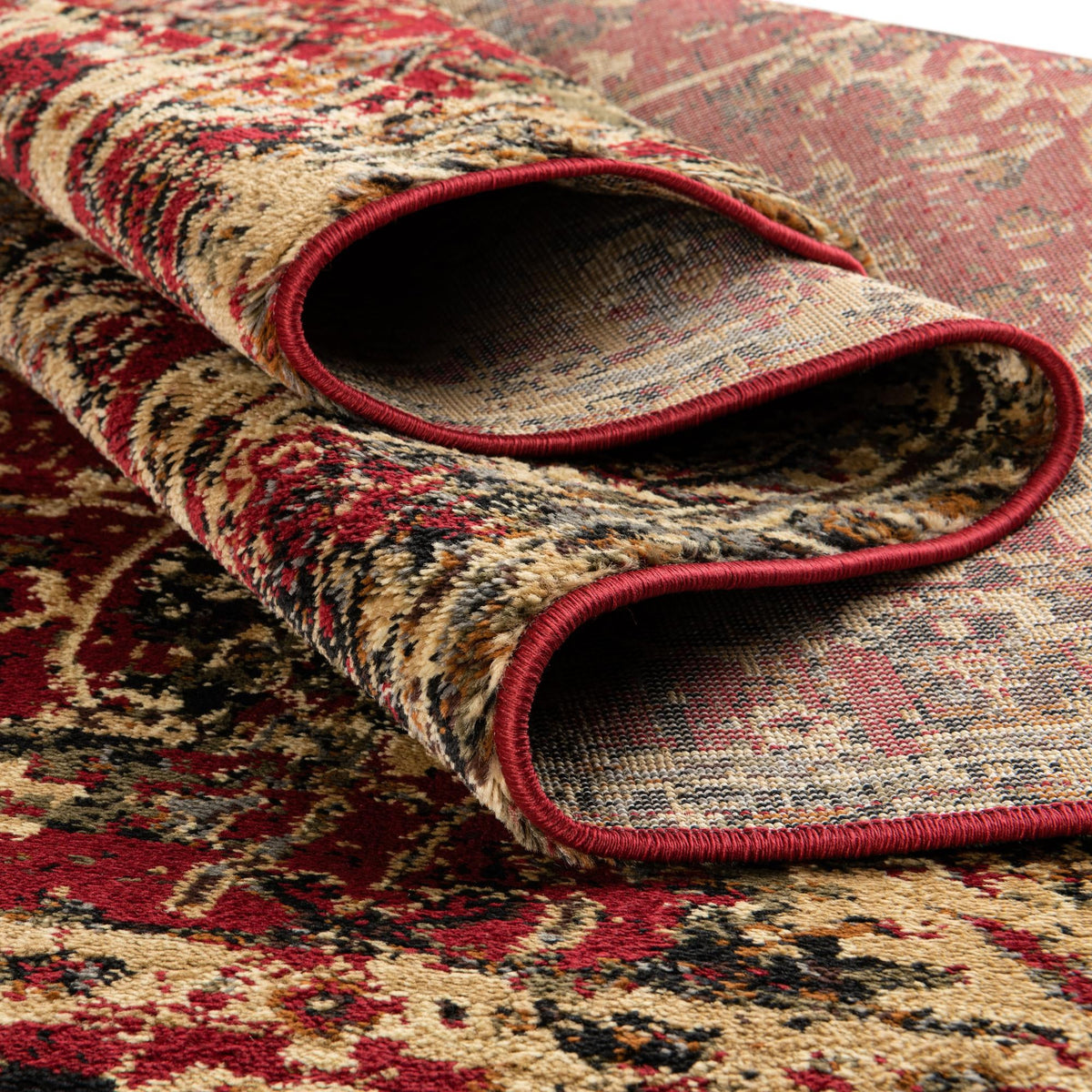 Neptune Elegance Collection Area Rug -  Galatea (Burgundy) Rectangle Burgundy  lifestyle 12