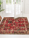 Neptune Elegance Collection Area Rug -  Galatea (Burgundy) Square Burgundy  lifestyle 20