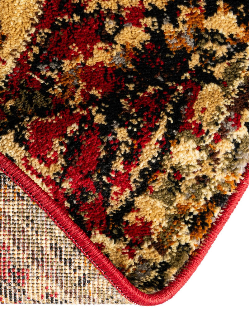 Neptune Elegance Collection Area Rug -  Galatea (Burgundy) Round Burgundy  lifestyle 44