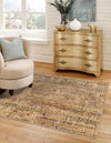 Neptune Elegance Collection Area Rug -  Nereid Square Beige  lifestyle 60