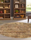 Neptune Elegance Collection Area Rug -  Nereid Round Beige  lifestyle 83