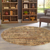 Neptune Elegance Collection Area Rug -  Nereid Round Beige  lifestyle 122