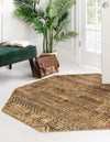 Neptune Elegance Collection Area Rug -  Nereid Octagon Beige  lifestyle 84