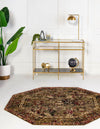 Neptune Elegance Collection Area Rug -  Galatea (Green) Octagon Green  lifestyle 20