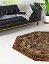 Neptune Elegance Collection Area Rug -  Galatea (Green) Octagon Green  lifestyle 24