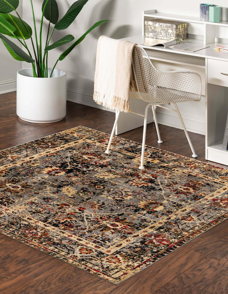 Neptune Elegance Collection Area Rug -  Galatea (Blue) Square Blue  lifestyle 22