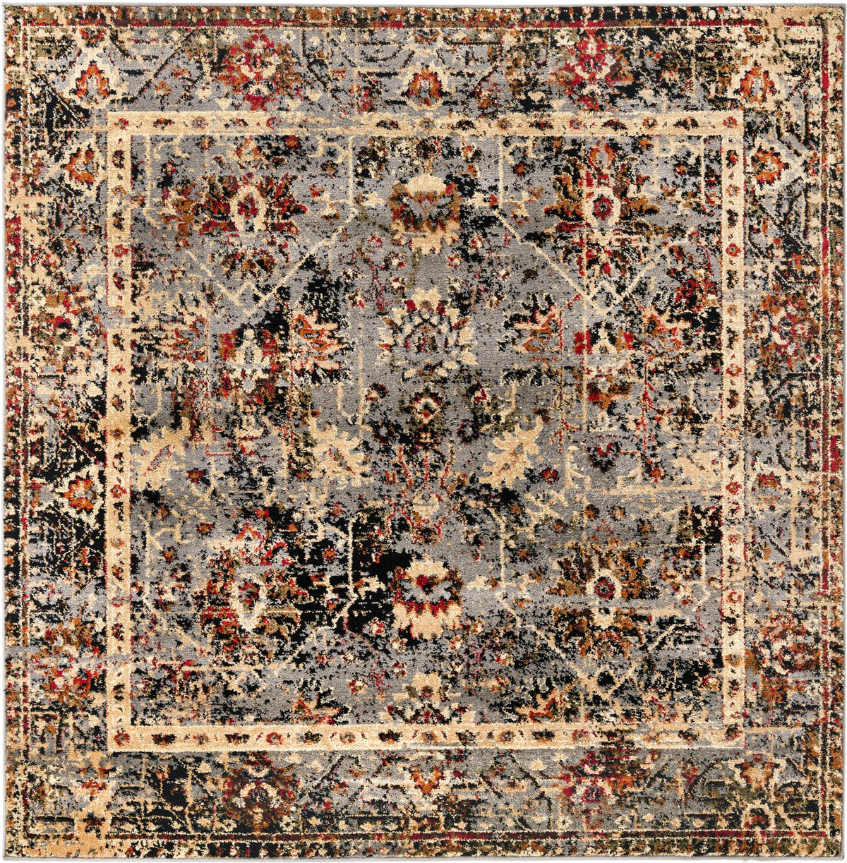 Neptune Elegance Collection Area Rug -  Galatea (Blue) Square Blue  lifestyle 18