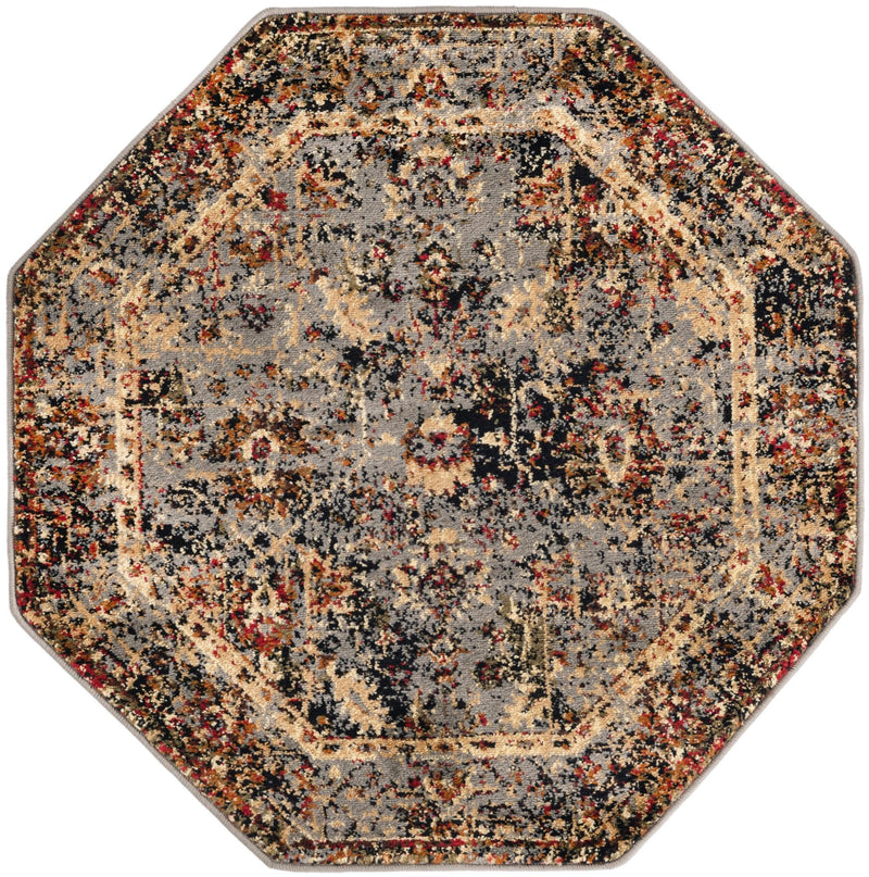 Neptune Elegance Collection Area Rug -  Galatea (Blue) Octagon Blue  lifestyle 16