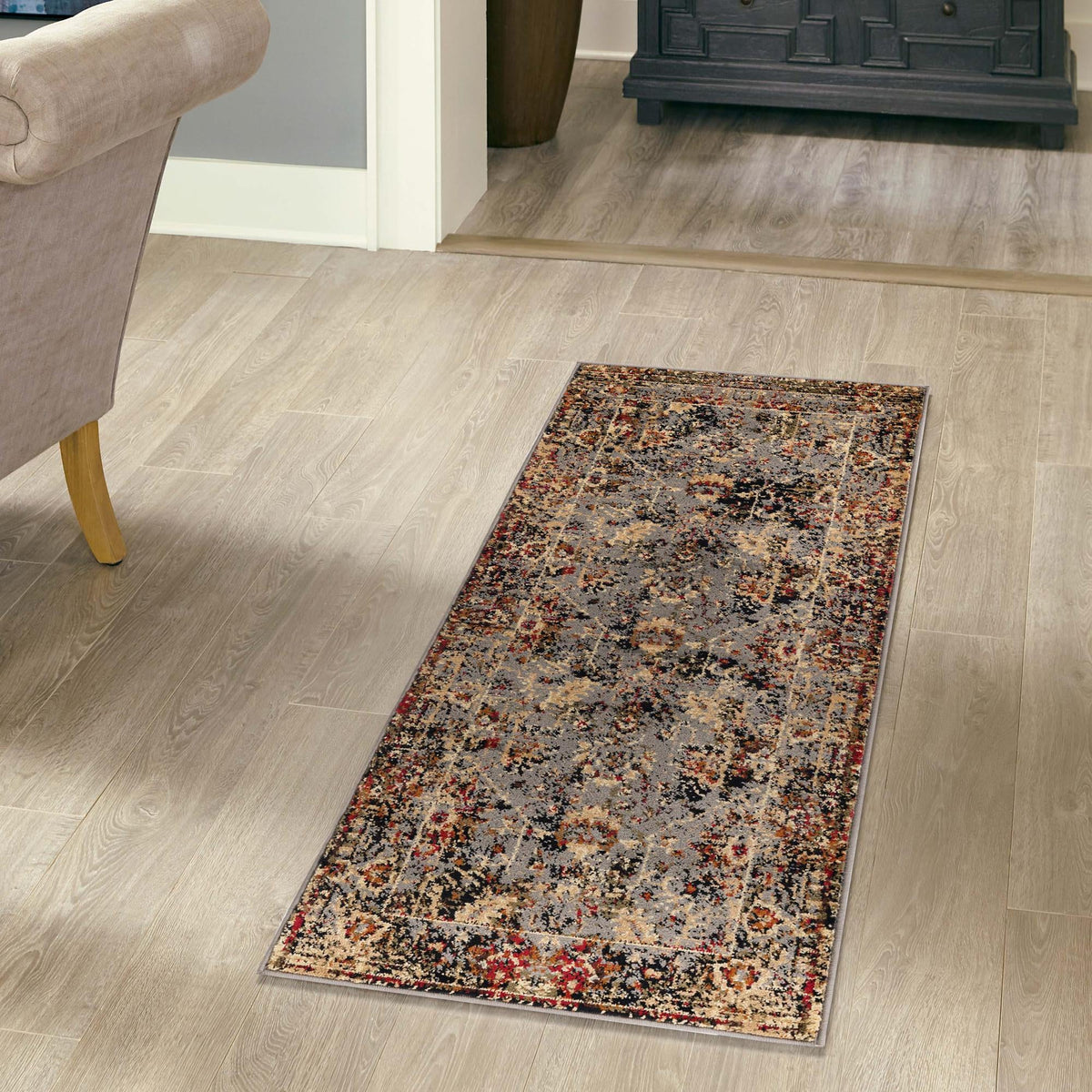 Neptune Elegance Collection Area Rug -  Galatea (Blue) Runner Blue  lifestyle 67