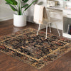 Neptune Elegance Collection Area Rug -  Galatea (Black) Square Black  lifestyle 69