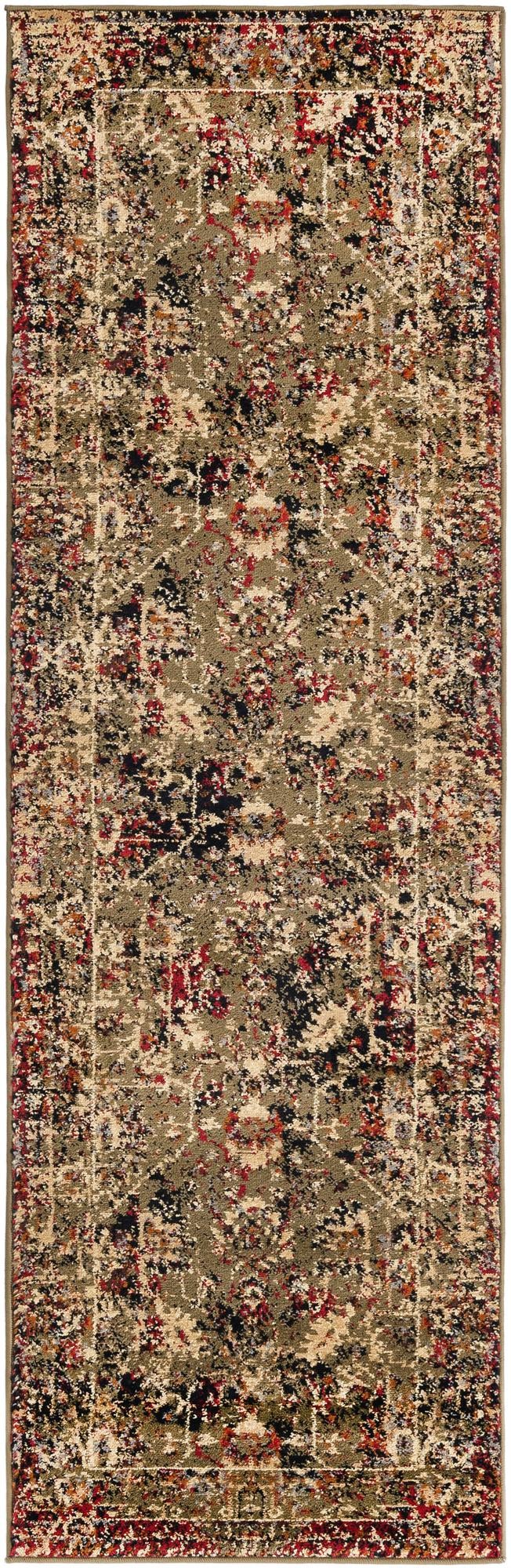 Neptune Elegance Collection Area Rug -  Galatea (Green) Runner Green  lifestyle 17