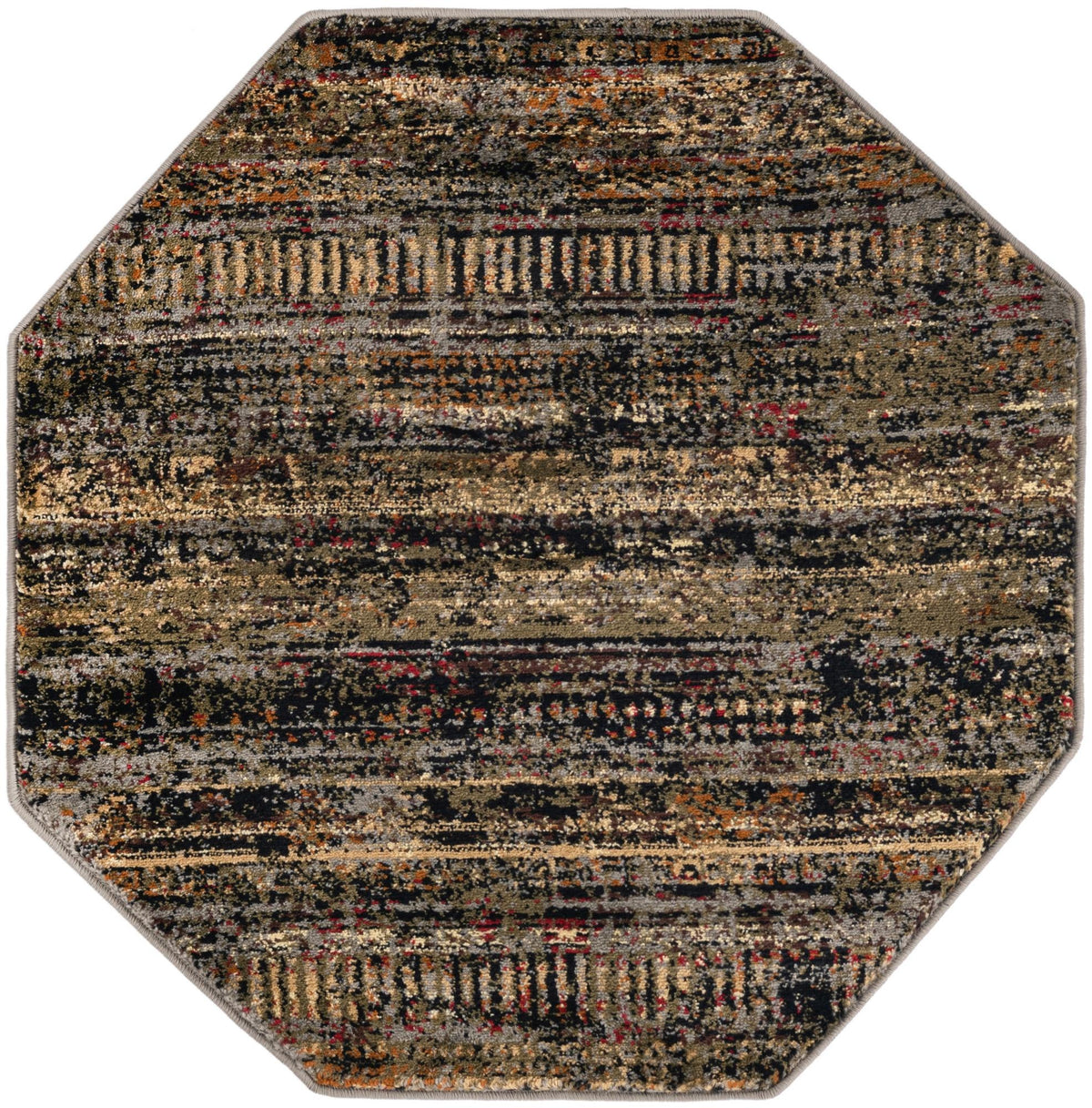 Neptune Elegance Collection Area Rug -  Nereid Octagon Blue  lifestyle 48