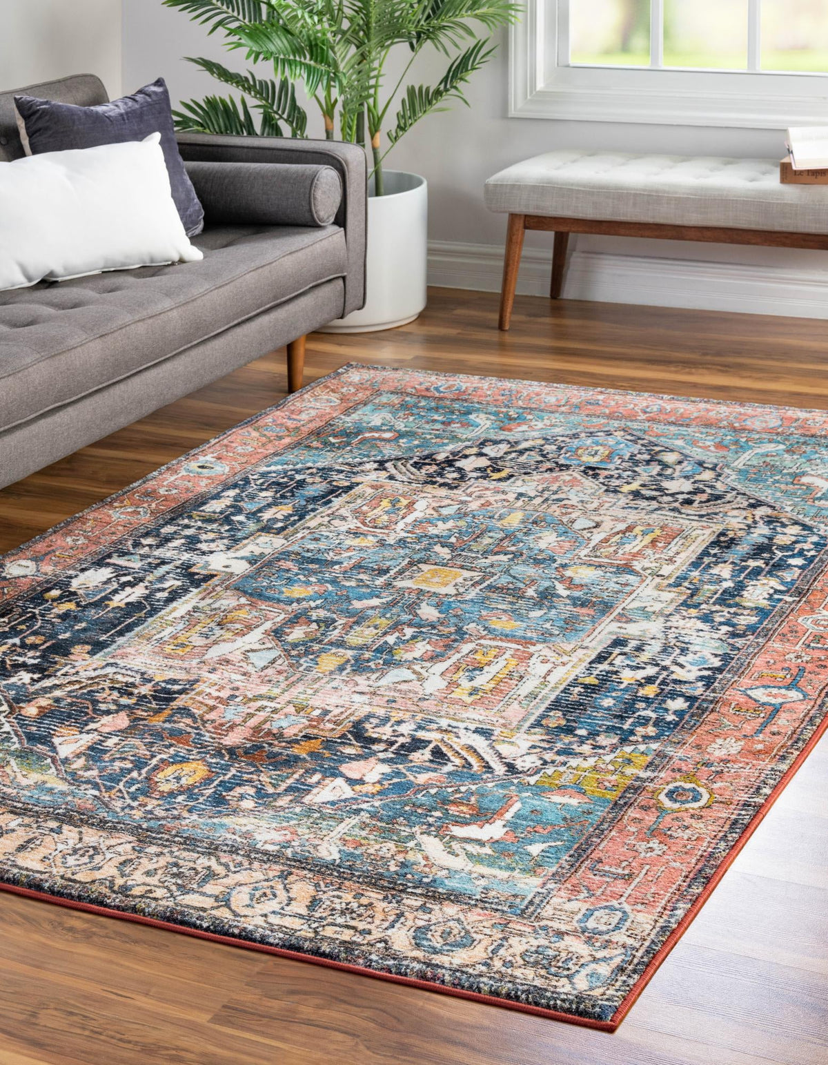 Casablanca Tapestry Collection Area Rug - Fes Rectangle Multi  lifestyle 13