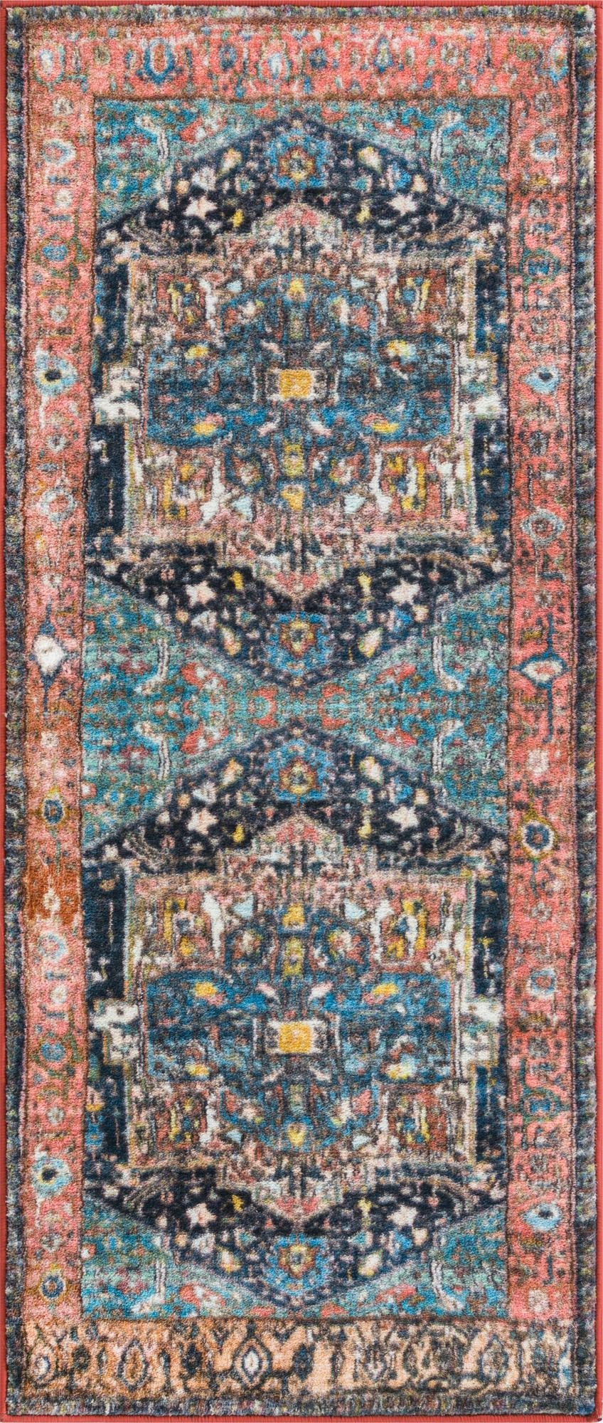 Casablanca Tapestry Collection Area Rug - Fes Runner Multi  lifestyle 111