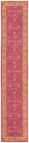 Casablanca Tapestry Collection Area Rug -  Marrakech (Berry Pink) Runner Berry Pink  lifestyle 30