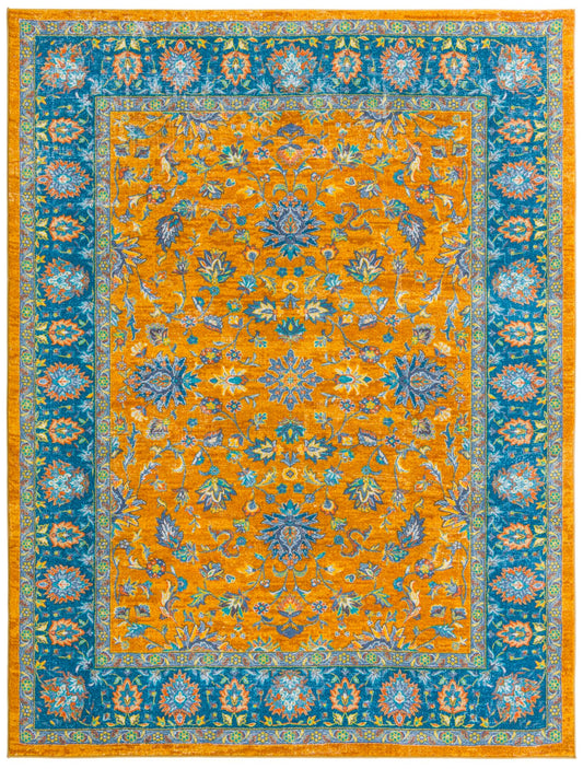 Casablanca Tapestry Collection Area Rug -  Marrakech (Sunshine Yellow) Rectangle Sunshine Yellow Main