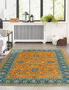Casablanca Tapestry Collection Area Rug -  Marrakech (Sunshine Yellow) Rectangle Sunshine Yellow  lifestyle 3