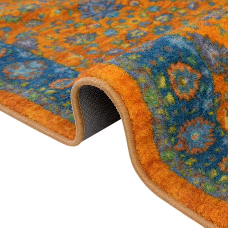 Casablanca Tapestry Collection Area Rug -  Marrakech (Sunshine Yellow) Rectangle Sunshine Yellow  lifestyle 9
