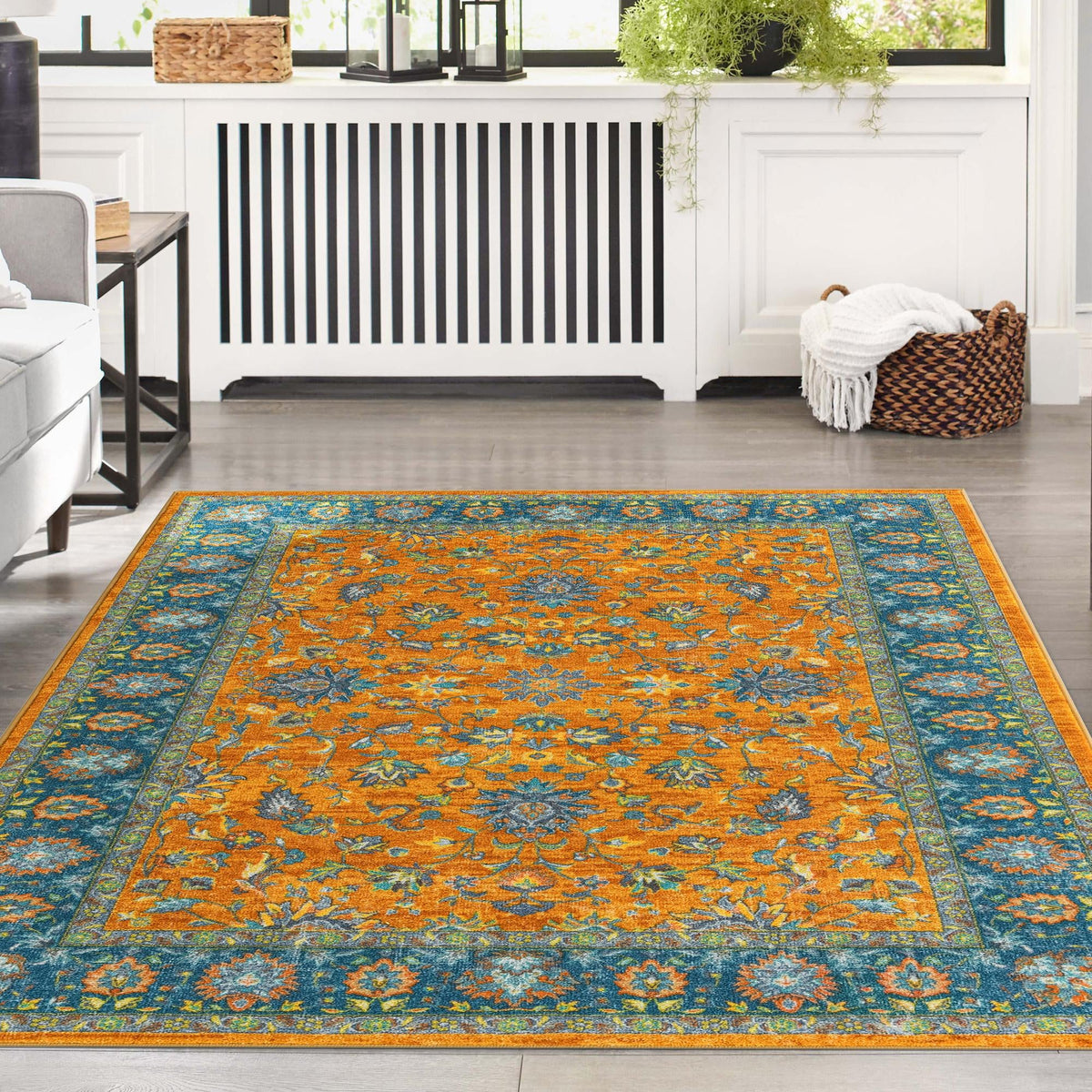 Casablanca Tapestry Collection Area Rug -  Marrakech (Sunshine Yellow) Rectangle Sunshine Yellow  lifestyle 15