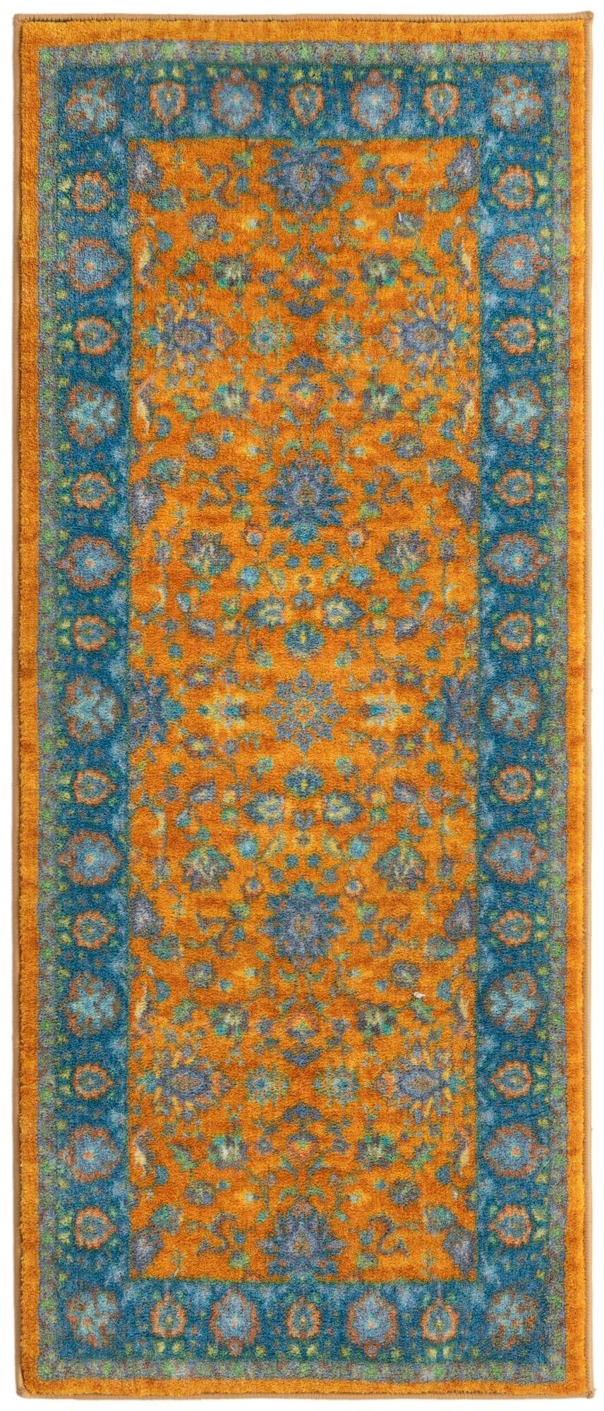 Casablanca Tapestry Collection Area Rug -  Marrakech (Sunshine Yellow) Runner Sunshine Yellow  lifestyle 17