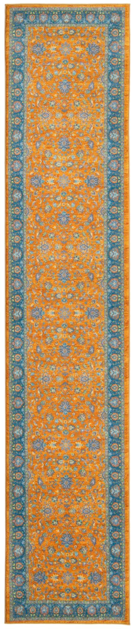 Casablanca Tapestry Collection Area Rug -  Marrakech (Sunshine Yellow) Runner Sunshine Yellow  lifestyle 18