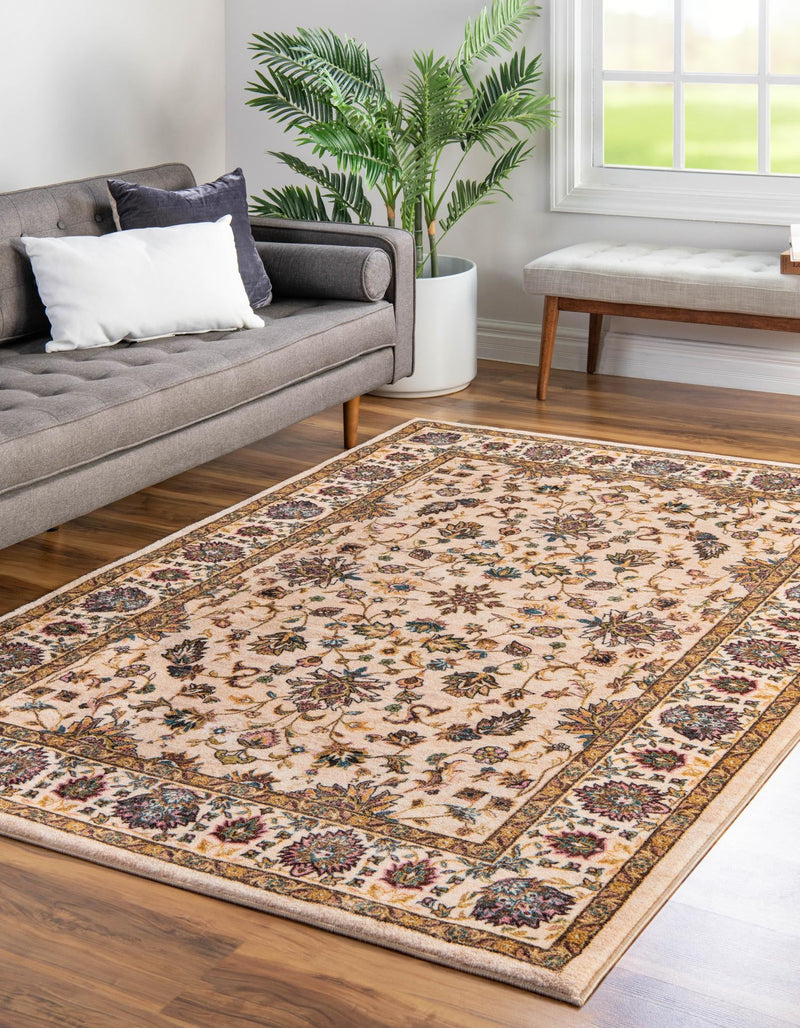 Casablanca Tapestry Collection Area Rug -  Marrakech (Ivory) Rectangle Ivory  lifestyle 3