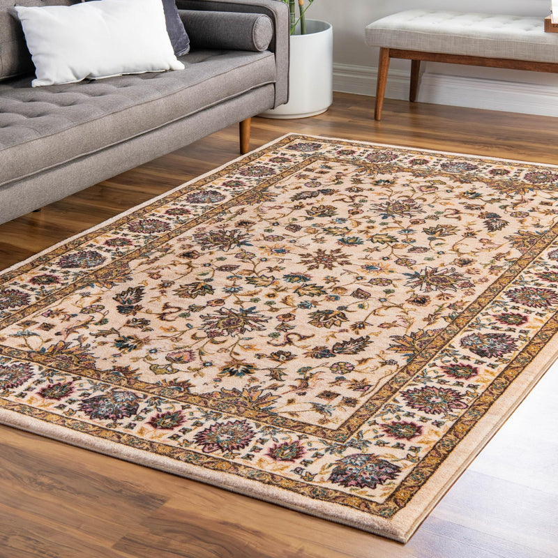 Casablanca Tapestry Collection Area Rug -  Marrakech (Ivory) Rectangle Ivory  lifestyle 15