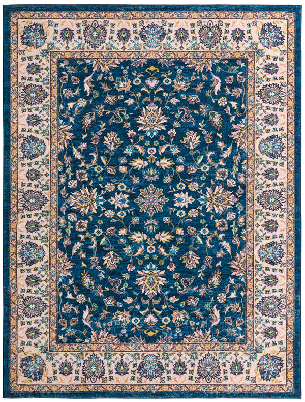 Casablanca Tapestry Collection Area Rug -  Marrakech (Egyptian Blue) Rectangle Egyptian Blue Main