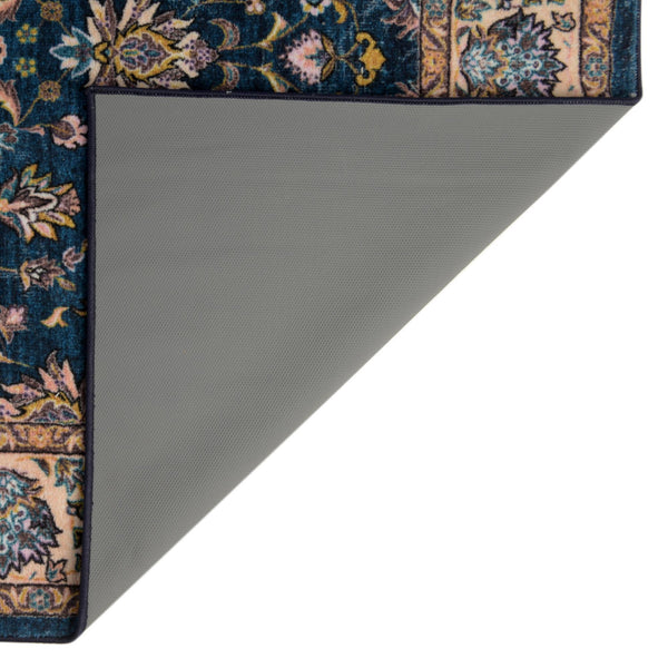 Casablanca Tapestry Collection Area Rug -  Marrakech (Egyptian Blue) Rectangle Egyptian Blue  lifestyle 8