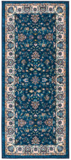 Casablanca Tapestry Collection Area Rug -  Marrakech (Egyptian Blue) Runner Egyptian Blue  lifestyle 17