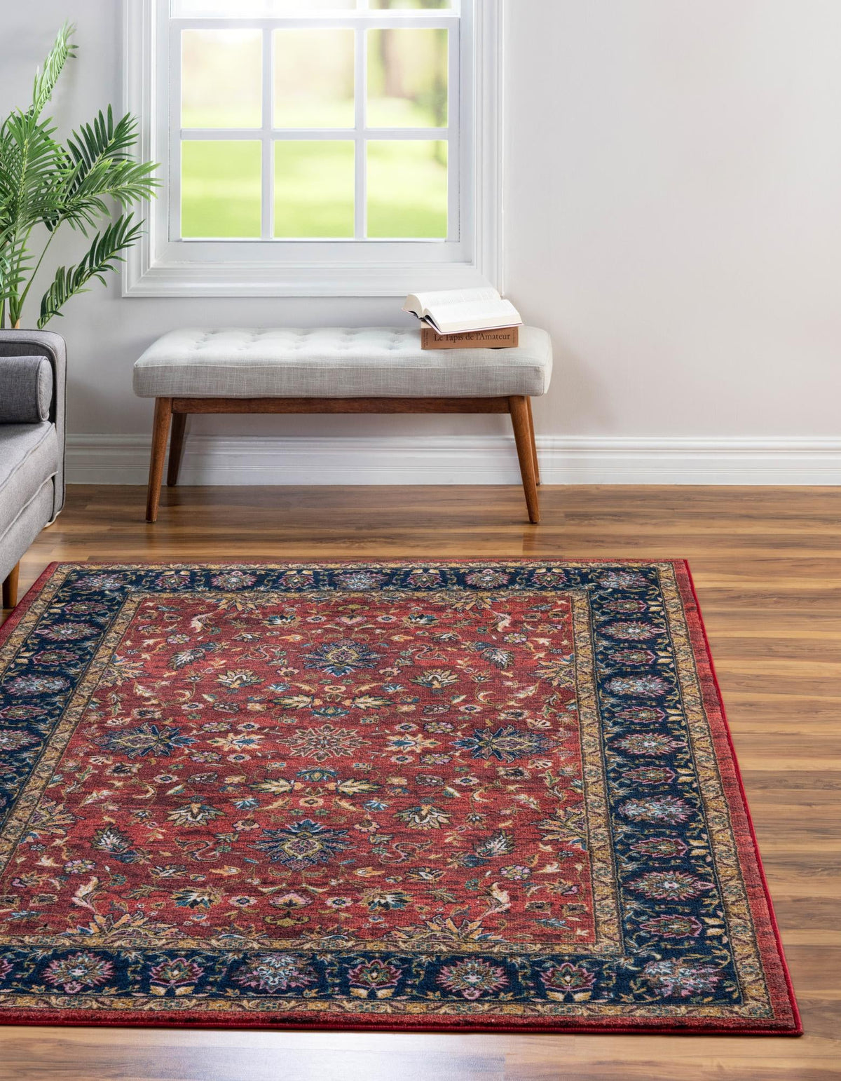 Casablanca Tapestry Collection Area Rug -  Marrakech (Classic Red) Rectangle Classic Red  lifestyle 2
