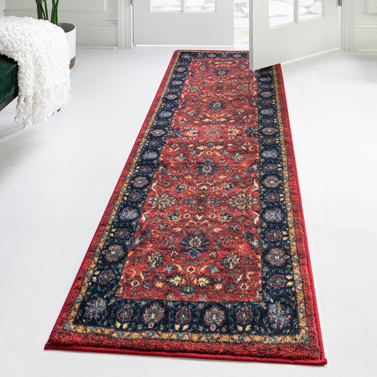 Casablanca Tapestry Collection Area Rug -  Marrakech (Classic Red) Runner Classic Red  lifestyle 42