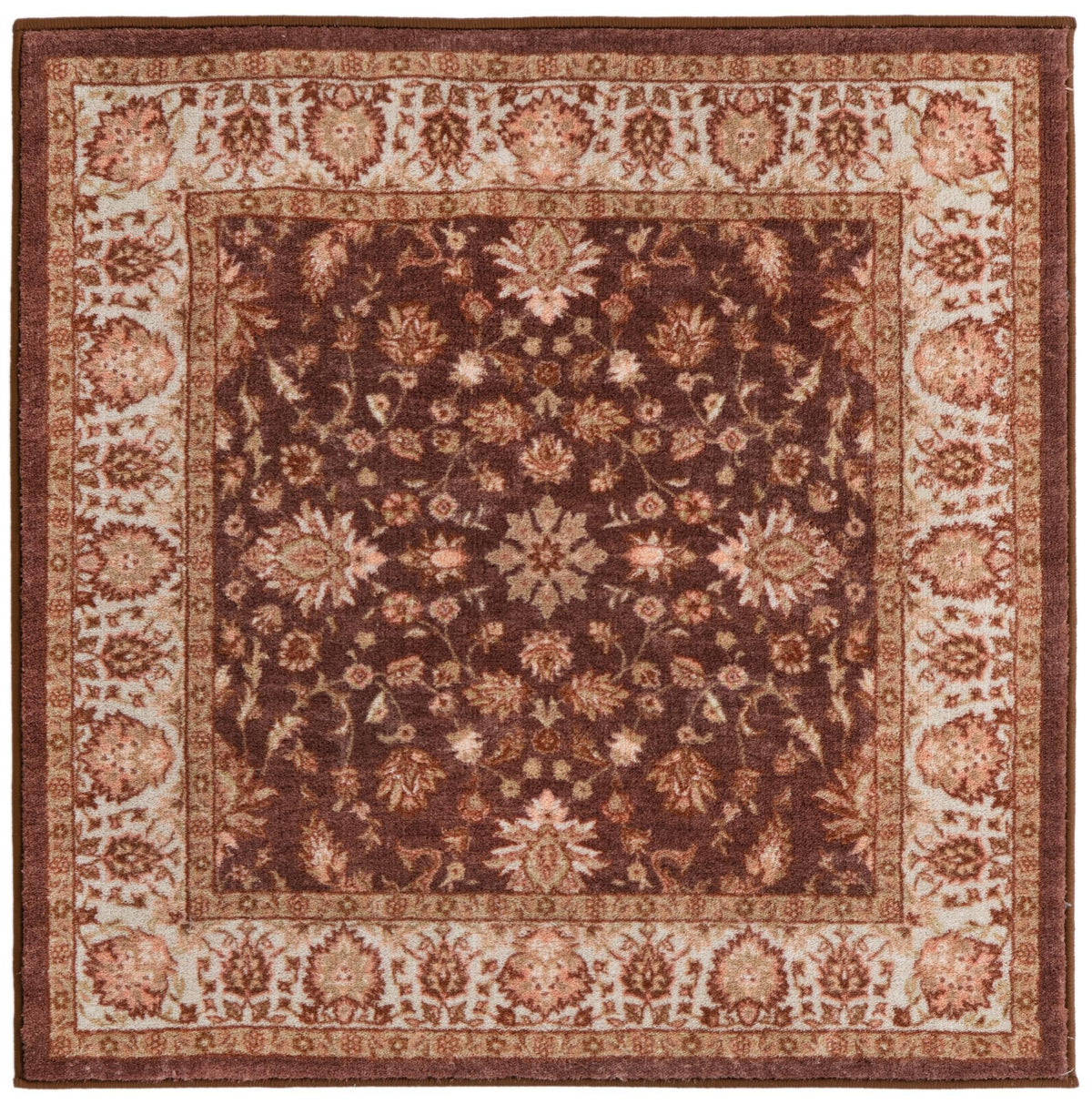 Casablanca Tapestry Collection Area Rug -  Marrakech (Coffee Brown) Square Coffee Brown  lifestyle 16
