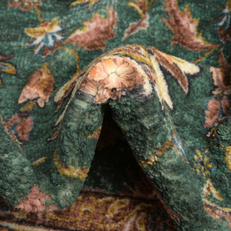 Casablanca Tapestry Collection Area Rug -  Marrakech (Emerald Green) Rectangle Emerald Green  lifestyle 7