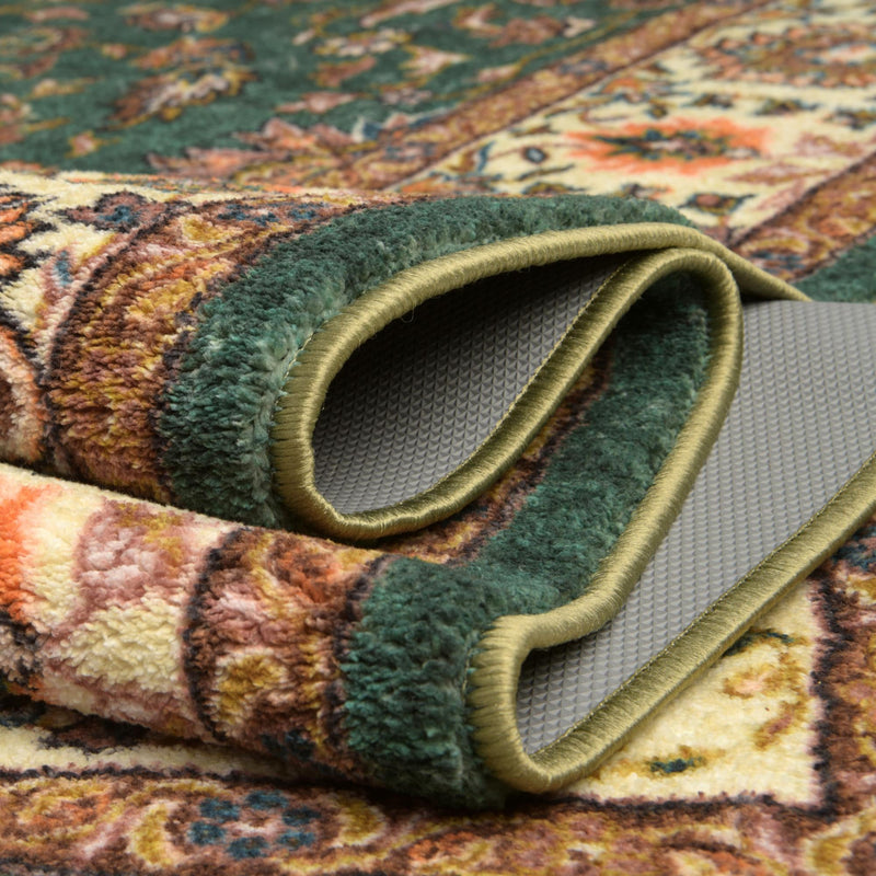 Casablanca Tapestry Collection Area Rug -  Marrakech (Emerald Green) Rectangle Emerald Green  lifestyle 12