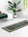 Casablanca Tapestry Collection Area Rug -  Marrakech (Emerald Green) Runner Emerald Green  lifestyle 21