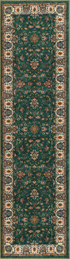 Casablanca Tapestry Collection Area Rug -  Marrakech (Emerald Green) Runner Emerald Green  lifestyle 33